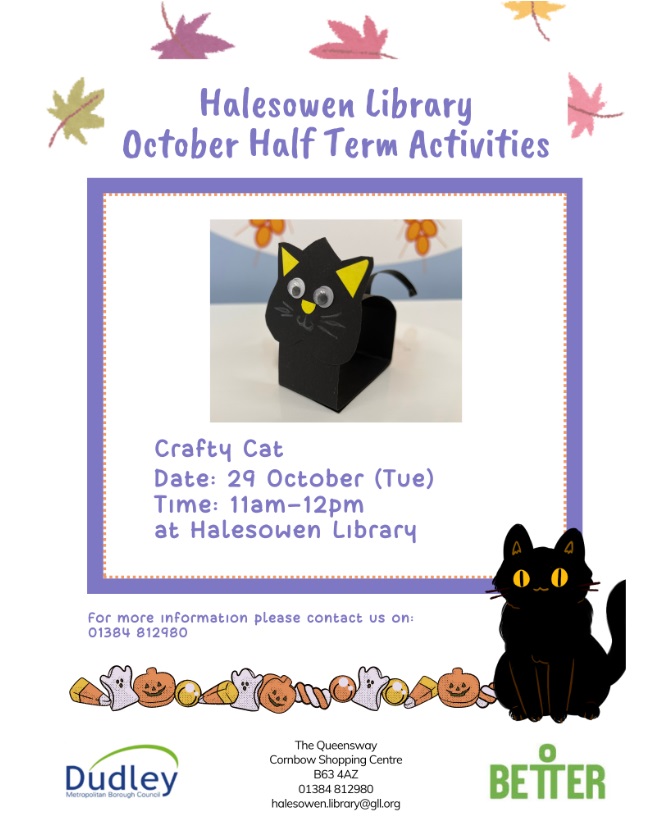 Halesowen Library - Crafty Cat Craft Activity